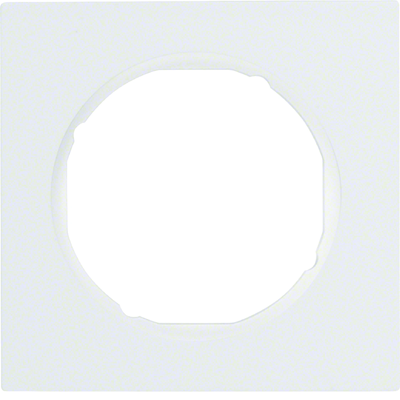 Berker R.3 1-gang white glossy frame