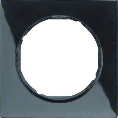 Berker R.3 black glossy frame, 1-fold