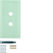 BERKER TS Glass top plate 2-fold transparent