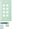 BERKER TS Glass top plate, 8-gang transparent