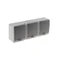BETA triple enchufe, gris, tapa gris, IP44
