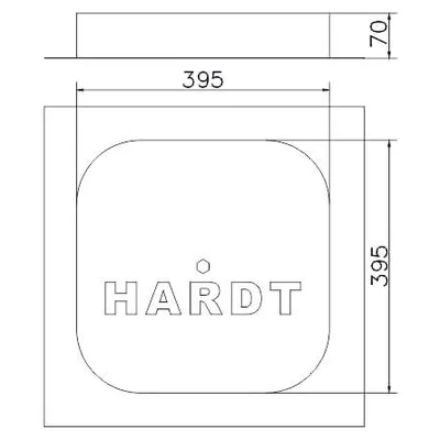 Betongewicht 395x395x70mm