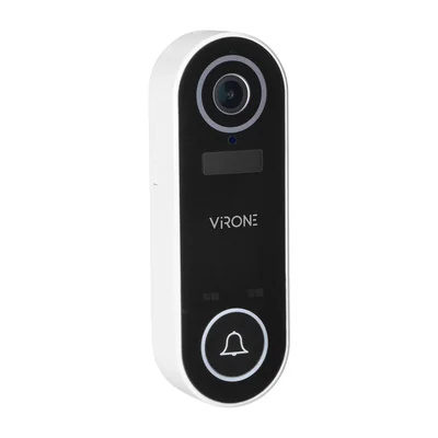 Bezdrátový videozvonek LAYO s Full HD kamerou, WiFi, IP65, dobíjecí baterie, komunikace s chytrým telefonem pomocí aplikace Tuya, síťový přijímač zvonku součástí balení, 60 zazvonění