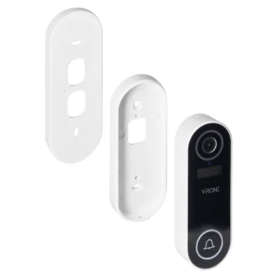 Бездротовий відеодзвінок LAYO з відеокамерою Full HD, WiFi, IP65, акумуляторна батарея, зв'язок зі смартфоном через додаток Tuya, мережевий приймач дзвінка в комплекті, 60 дзвінків