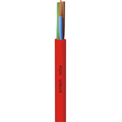 Bezhalogenowy elektroenergetyczny ognioodporny przewód HDGs 4x1,5 żo FE180/PH90