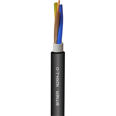 Bezhalogenowy kabel energetyczny i sterowniczy N2XH-J 0,6/1kV 3x4RM