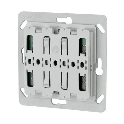 Безпровідний передавач 55x55 мм для подвійного клавіша з LED, CTAA-02/04-LED