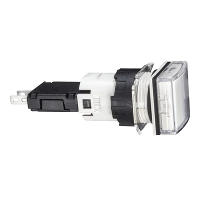 Bílá LED 12-24V čtvercová signálka