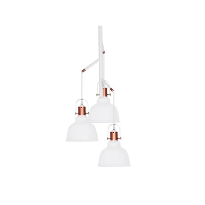 Bílé závěsné svítidlo Darling Triple
