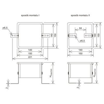 Bílý fasádní testovací box 150x150x100