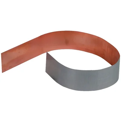 Біметалічний лист, 500x60x0,5 мм, Al-Cu CUPAB 500X60X0,5 AL CU