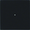 B.IQ Bouton poussoir simple verre confort noir