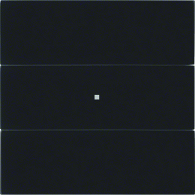 B.IQ Button 3-fach Komfortglas schwarz