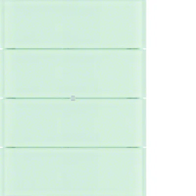 B.IQ Button 4-fold comfort white glass