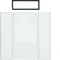 B.IQ Champ d'inscription pour boutons-poussoirs B.IQ 5 postes, transparent
