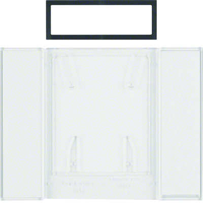 B.IQ Lettering field for B.IQ 4-gang push-buttons, transparent