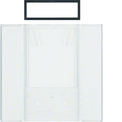 B.IQ Lettering field for B.IQ 5-gang push-buttons, transparent