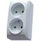 BIS Double socket white