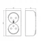 BIS Double socket with grounding white