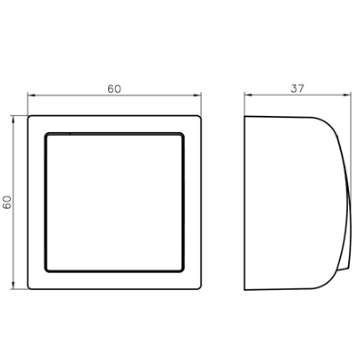 BIS Interruttore per scale con retroilluminazione, bianco