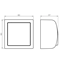 BIS Normally open switch "light" white