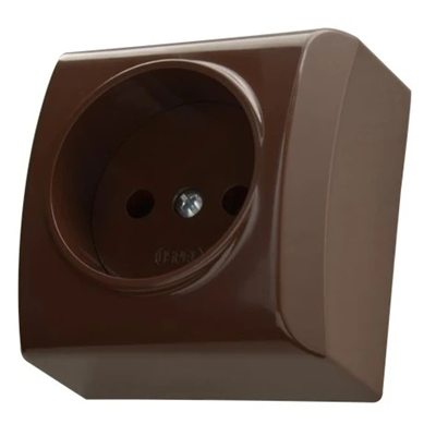 BIS Single socket brown