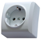 BIS Single socket-outlet with ground schuko white