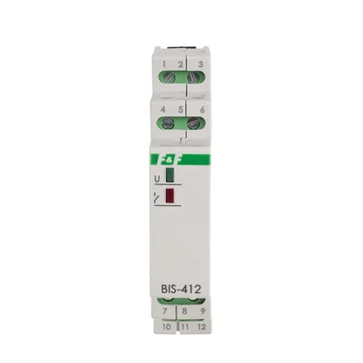 Bistabiles Gruppenrelais mit Speicher, für DIN-Schiene, 230 V, mit Einschaltstrom 160 A/20 ms BIS-412M-LED