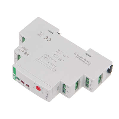 Bistable 4-function DIN relay with two control circuits