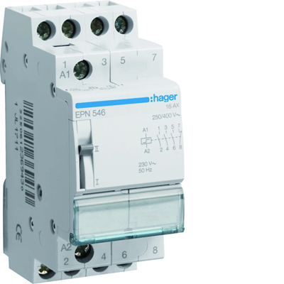 Bistable relay 230VAC/110VDC 3NO+1NC 16A
