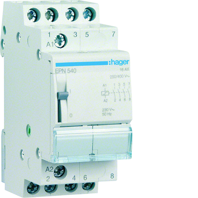 Bistable relay 230VAC/110VDC 4NO 16A