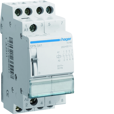 Bistable relay 24VAC/12VDC 4NO 16A