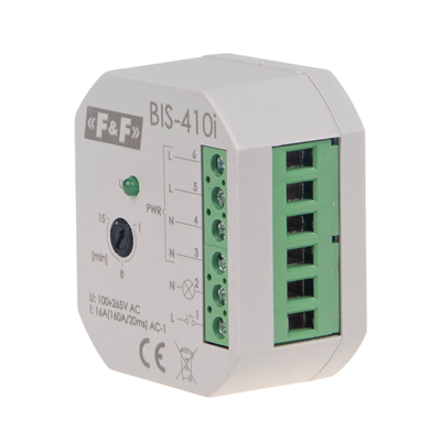 Bistable relay with time switch