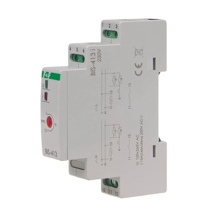 Bistable relay with time switch