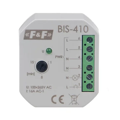 Bistable relay with time switch
