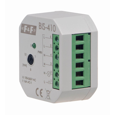 Bistable relay with time switch