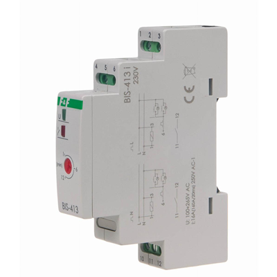 Bistable relay with time switch