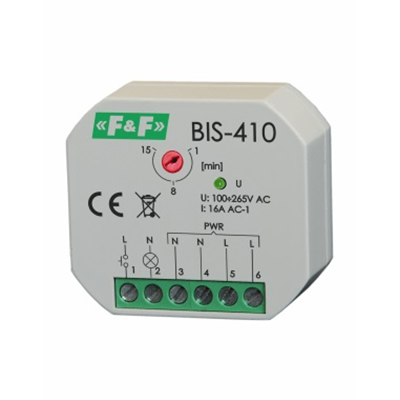 Bistable relay with time switch