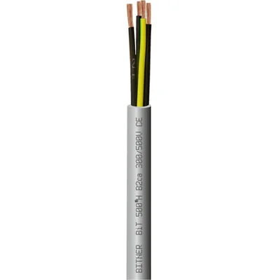 BiT 500 H B2ca 7G1.0 Flexible, halogen-free control cable, numbered cores, 300/500V