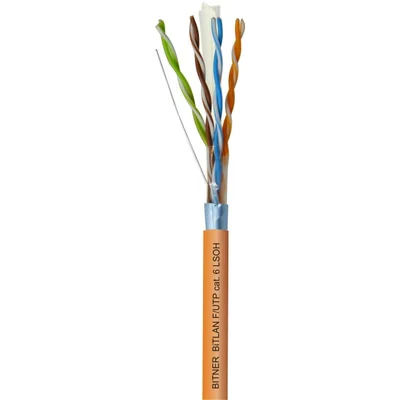 BiTLAN F/UTP 4x2x23 AWG (0,54) Kat. 6 350MHz LSOH halogenfreies Kabel für IT-Netzwerke, geschirmt