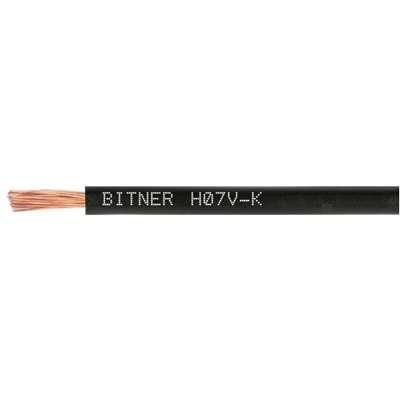 BITONE Cable de instalación H07V-K 1x10mm2 450/750V negro