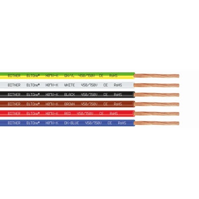 BITONE Installationskabel H07V-K 1x2,5mm2 450/750V gelb-grün