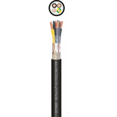 BiTservo UV 2XSLCHK-J 4G2,5 Bezhalogenowy, giętki kabel przyłączeniowy