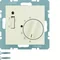B.KWADRAT Regulador de temperatura ambiente 24V con contacto de cierre, elemento central y conector crema