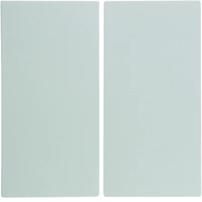 B.Kwadrat Teclas para interruptores de 2 teclas, blanco brillo