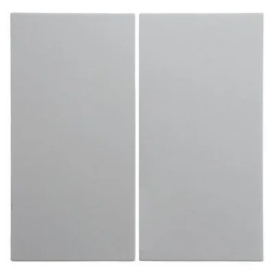 B.Kwadrat Teclas para interruptores de 2 teclas, blanco brillo