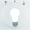 B.Kwadrat/B.3/B.7 Central element for the blind connector with a white key