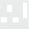 B.KWADRAT/B.3/B.7 Central element for UK socket white