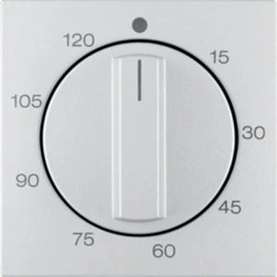 B.KWADRAT/B.3/B.7 Central element with adjustment knob for mechanical aluminum time switch