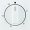 B.KWADRAT/B.3/B.7 Central element with adjustment knob for mechanical time switch 15 minutes snow-white